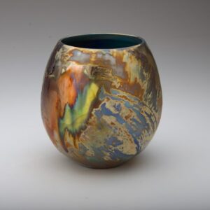 Passing Storm _glazed ceramic vessel_170Hx140mmDia