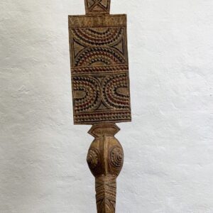 AFR12077- Carved Mossi Mask - W26xD24xH129cm - Burkina Faso