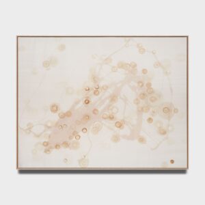 Tea Tree 26a _2026_tea water on canvas and silk_1180x1830mm