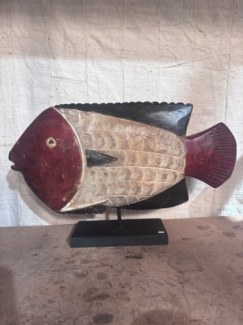 AFR12699 - Fish Puppet - W48xD5xH24cm - Mali