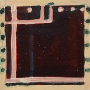 Night Lights Theatre 2 _2026_ink on xuan board_35x35cm