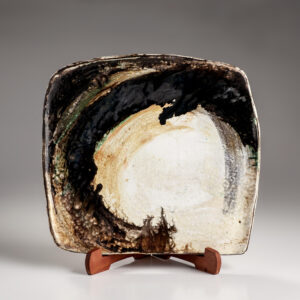 Autumn Nocturne _2025, multi glazed, multi fired, 500x470mm
