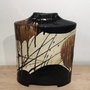 Chance Encounters _2023, multi glazed, multi fired, 490x390mm