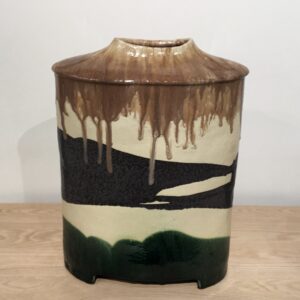 Reality and Reflection _2022, multi glazed, multi fired, 460x340mm