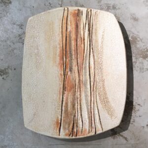 Shoreline _2024, multi glazed, multi fired, 520x400mm