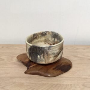 Tea Bowl II _2026, on found tea tree timber base, 125x75mm