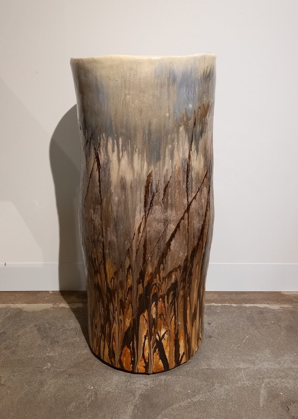 The Last of Summer _2022, multi glazed, multi fired, 720x315mm