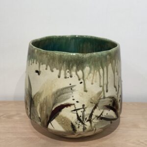 Wind Gathered _2022, multi glazed, multi fired, 280x300mm