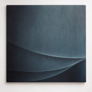 Open Field - h90 x 90cm, Kiln formed, Coldworked and engraved glass, 2025 - M Douglas