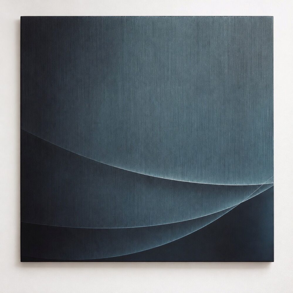 Open Field - h90 x 90cm, Kiln formed, Coldworked and engraved glass, 2025 - M Douglas