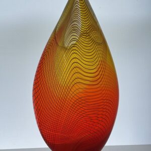 Rise Series - tall form_h63 x 30 x 14cm, Blown glass, 2026 - Edols & Elliott