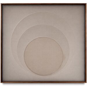 Shape of light III - h64 x 64cm, Kiln formed glass, framed, 2026 - M Douglas